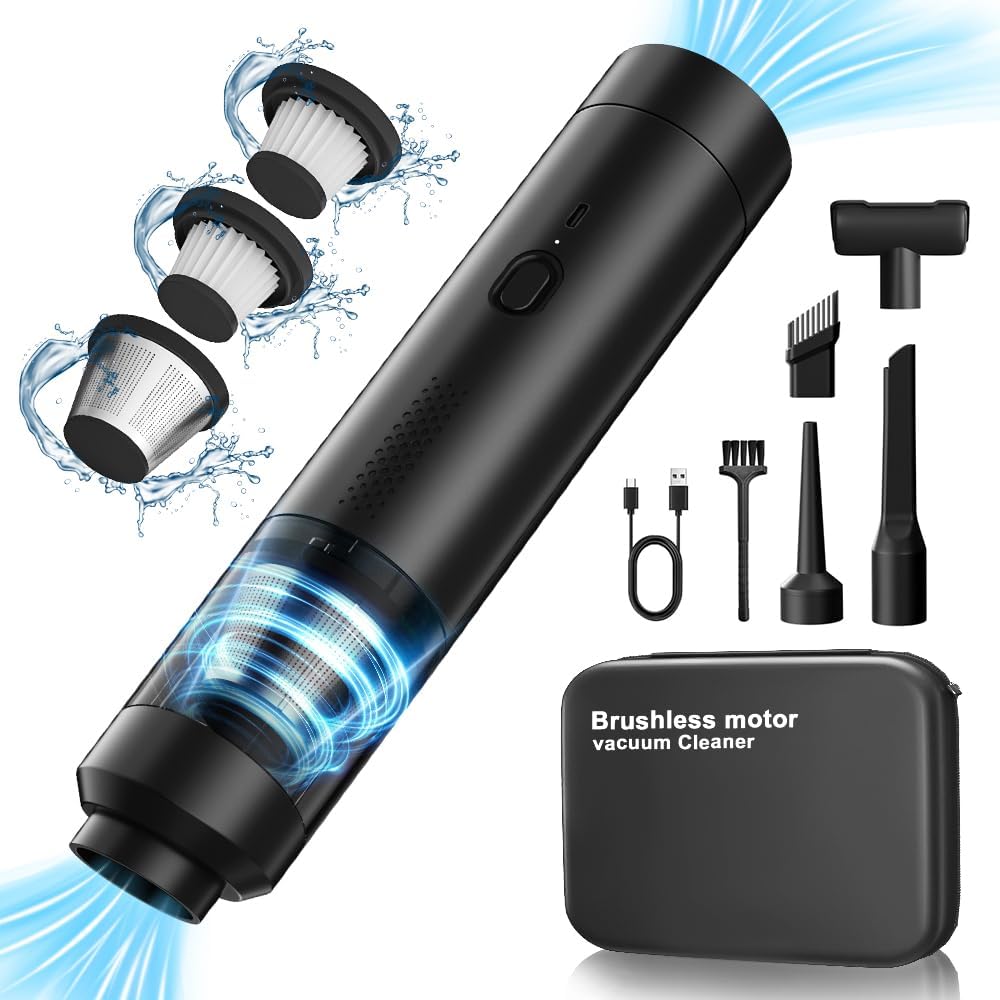 PIFEUNT Cordless Car Vacuum - Powerful 18000Pa Suction