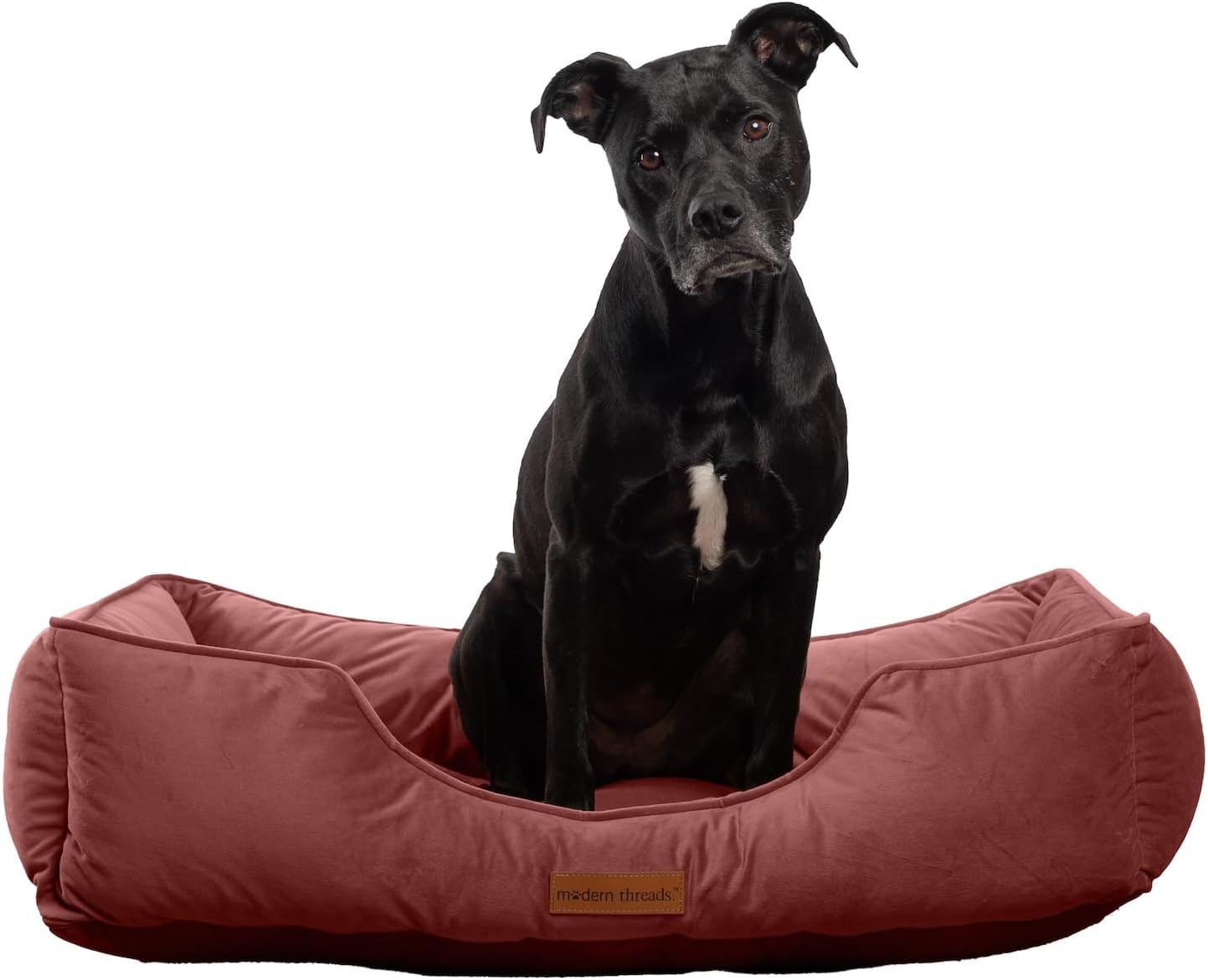 Modern Threads Luxury Dog Bed - Cozy Tufted Velvet Cushion