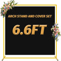 Metal Arch Stand and Cover Set 6.6ft x 6.6ft Square - Portable