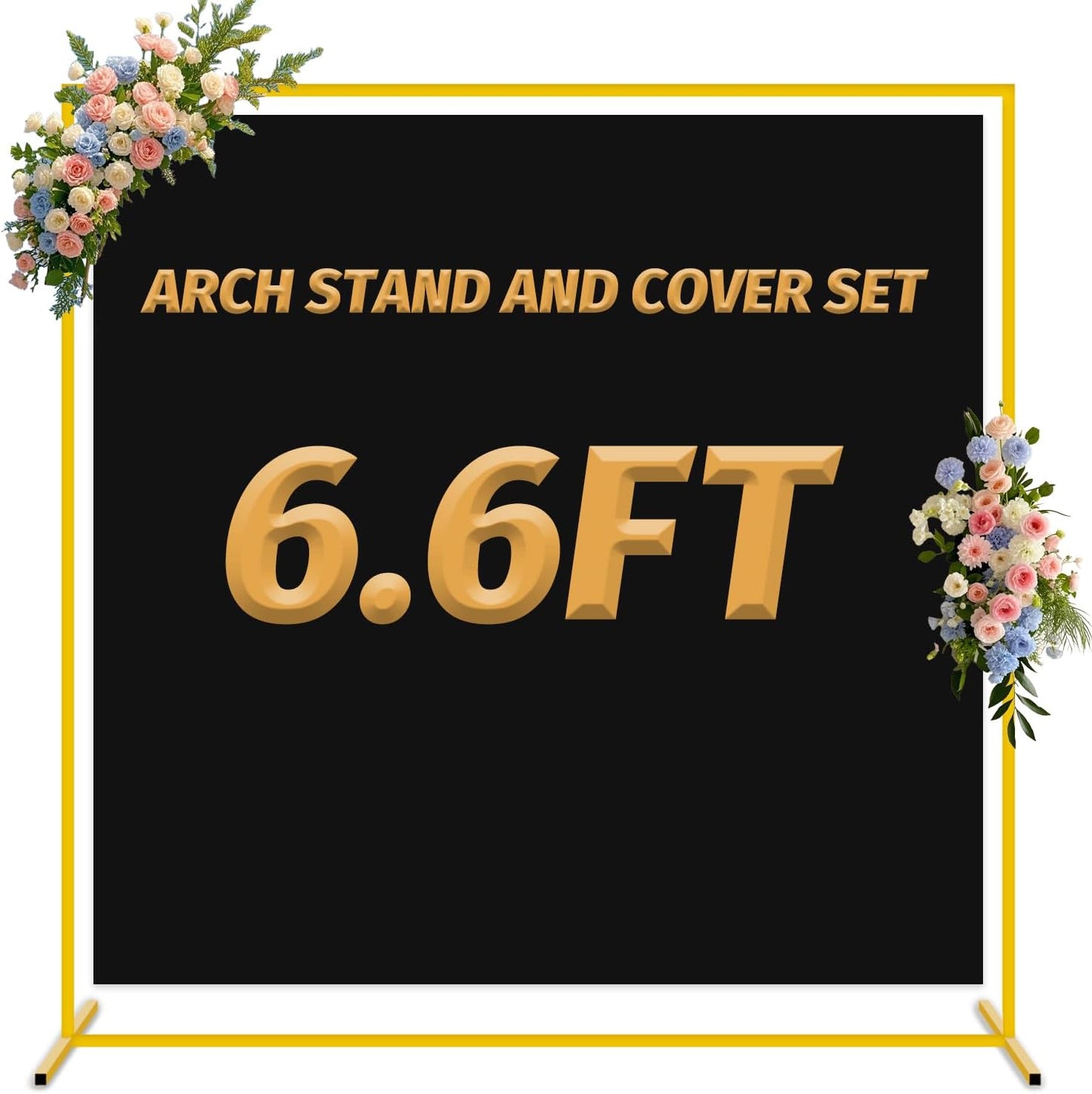 Metal Arch Stand and Cover Set for Weddings and Events