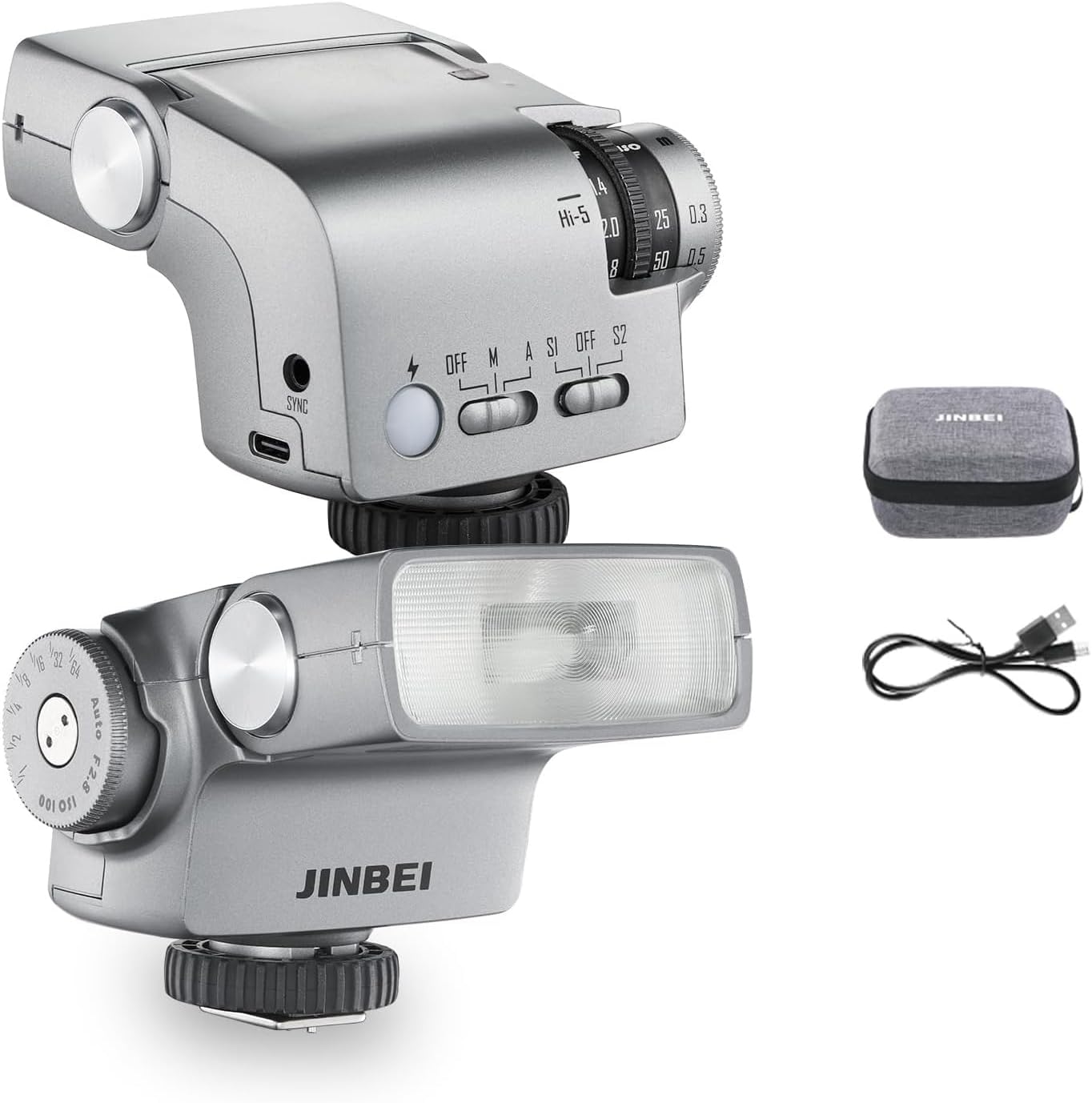 JINBEI Hi-5 Retro Camera Flash GN16: Powerful & Versatile