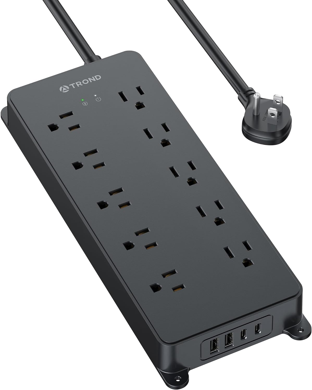 TROND 10-Outlet Surge Protector with USB, Power Up Effortlessly