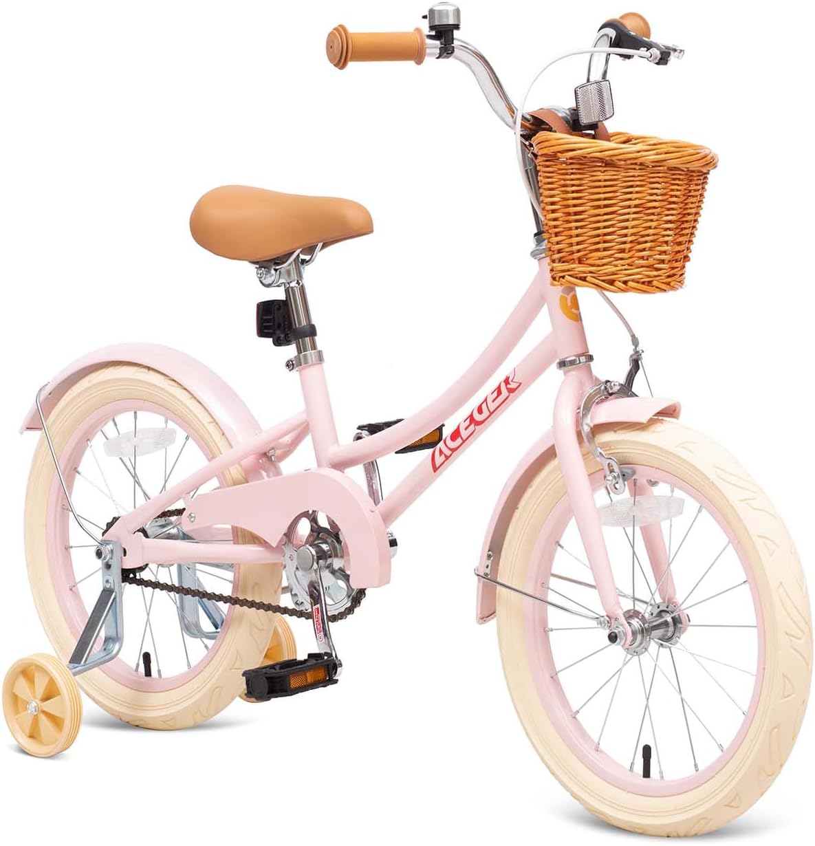 ACEGER Girls Bike with Basket for Kids Ages 3-13 Years