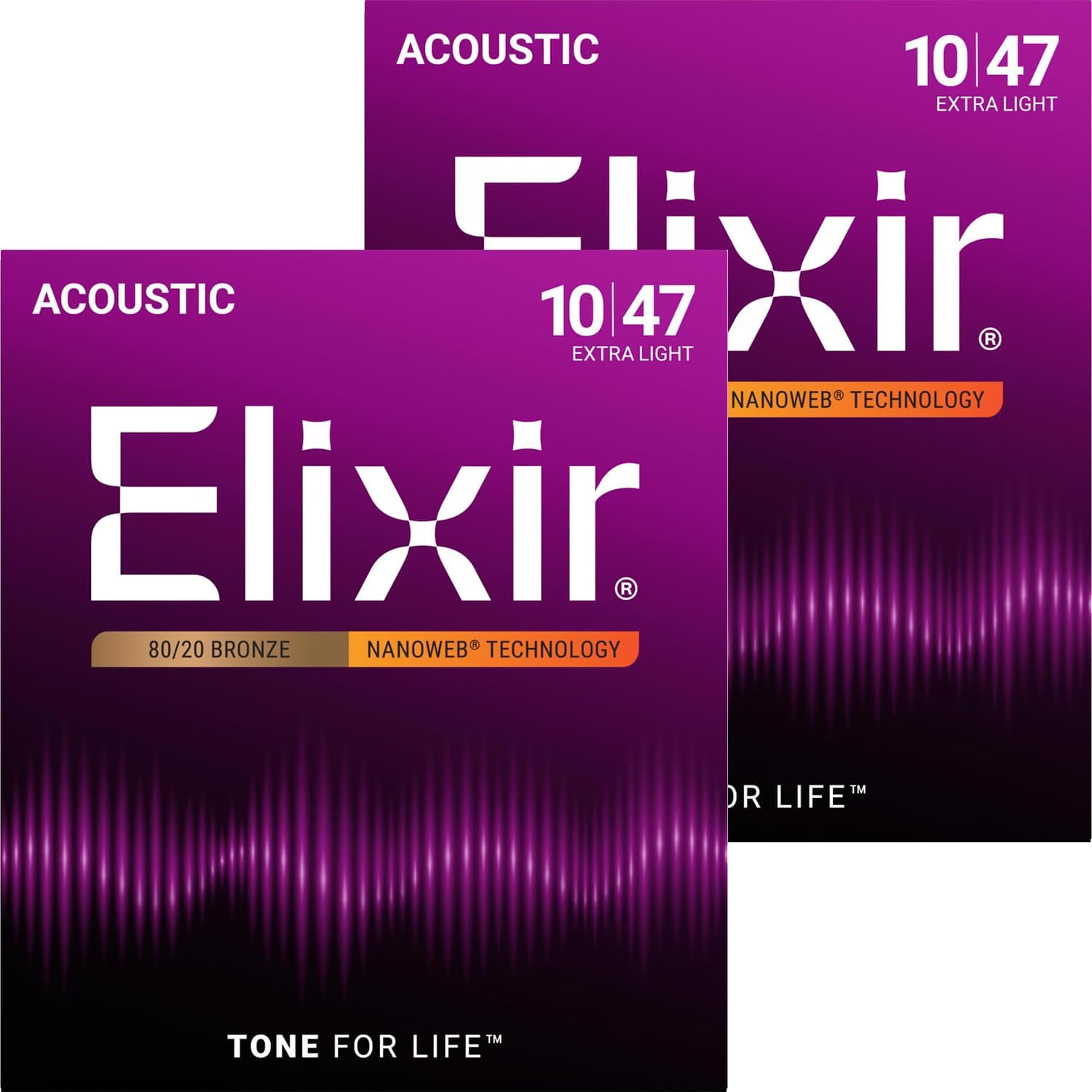 Elixir Nanoweb Extra Light Acoustic Guitar Strings 2-Pack Review