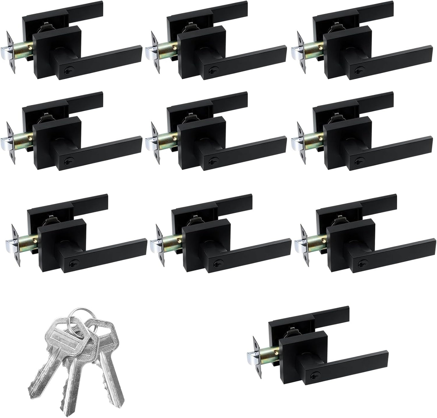 JO.KO 10 Pack Entry Door Lock Set for Privacy and Security