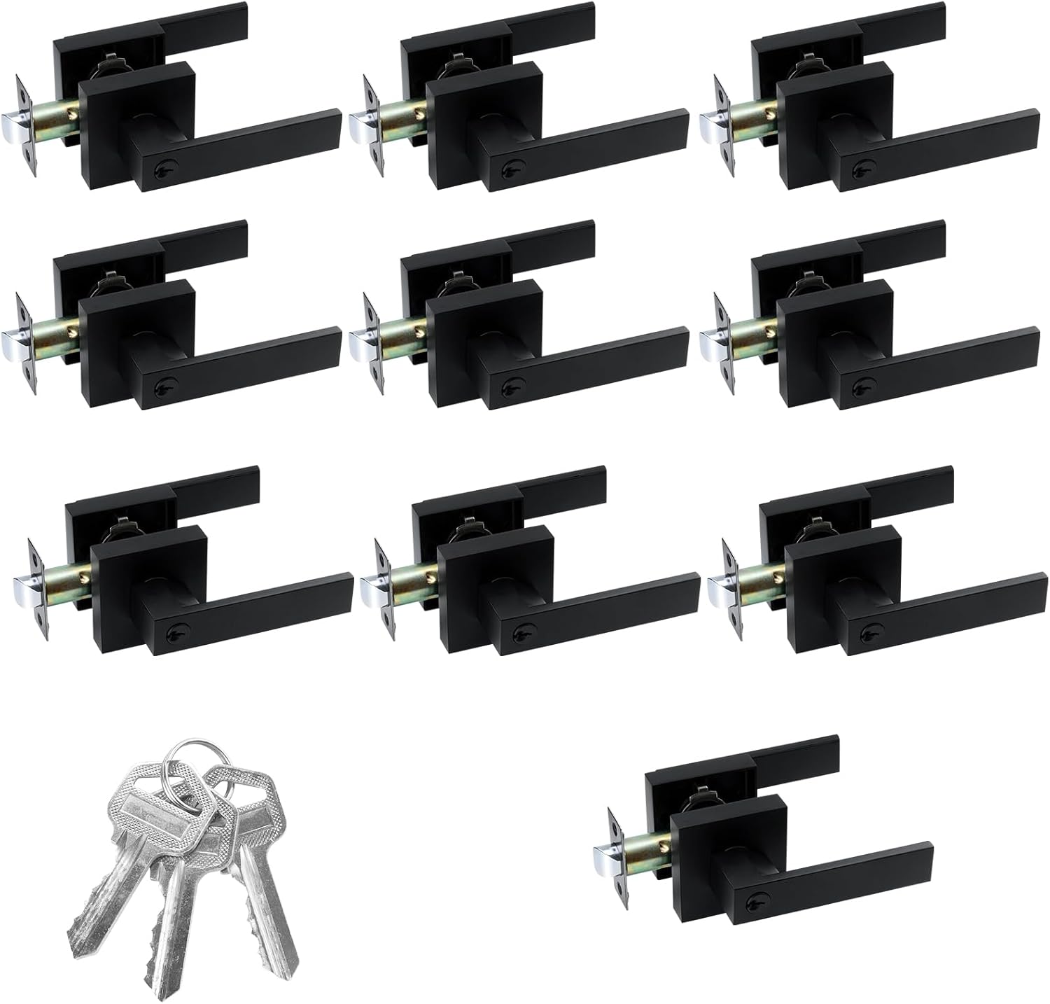 JO.KO 10 Pack Entry Door Lock Set for Privacy and Security