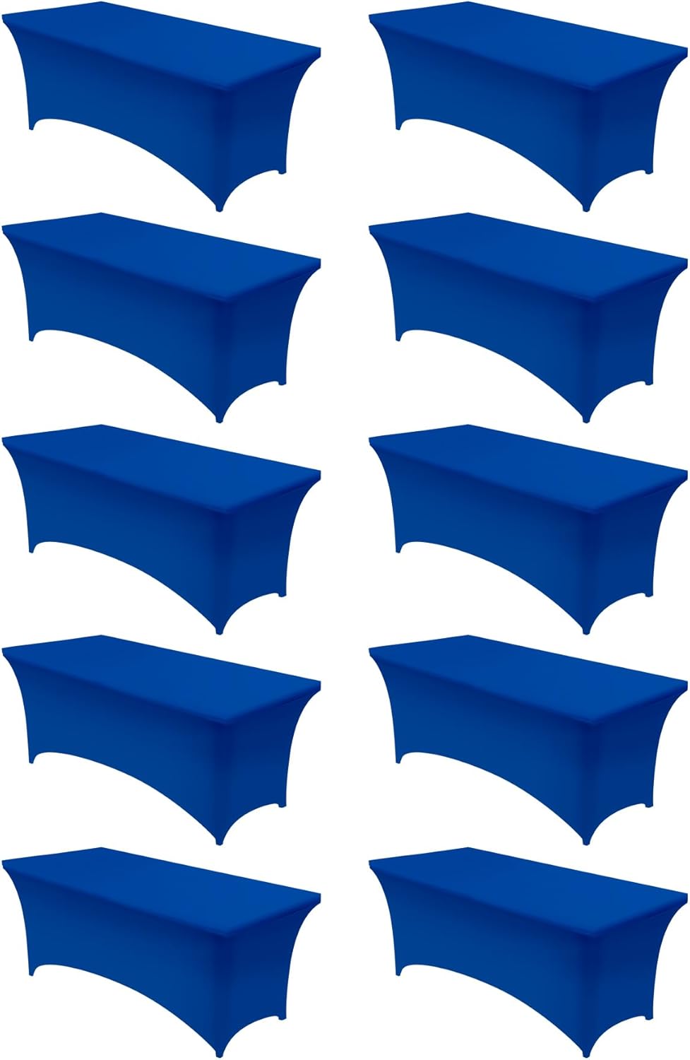 Utopia Kitchen Spandex Tablecloth 10 Pack for Events and Parties