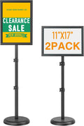 Sign Holder Stand 11x17 in Adjustable Floor Standing Sign Holder