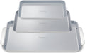 Non-Toxic Ceramic Baking Sheet Trio - 3 Sizes Gray