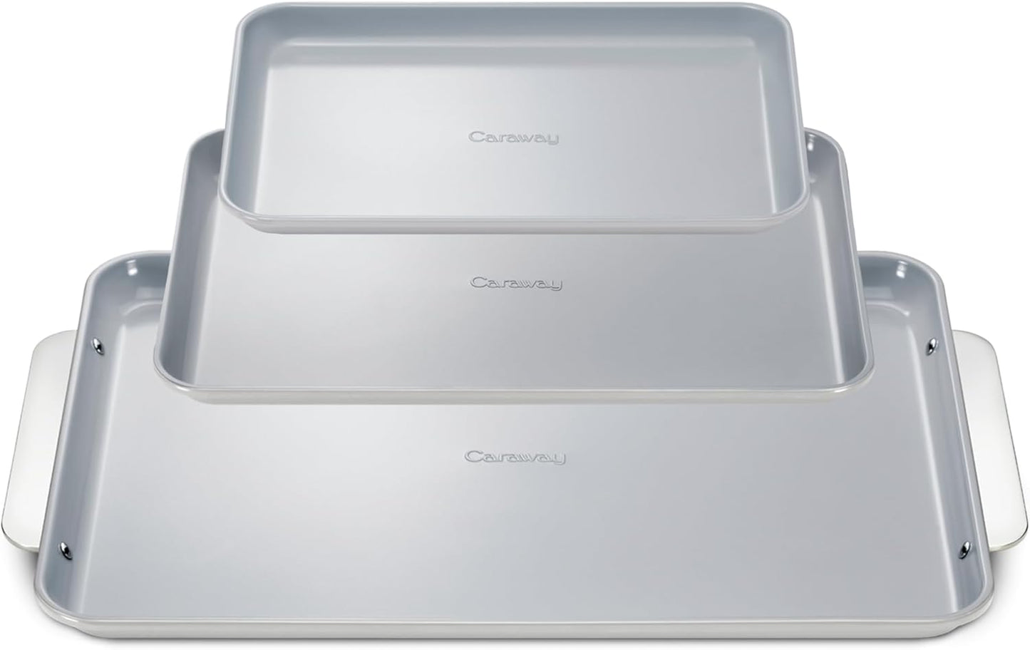 Caraway Non-Stick Ceramic Baking Sheet Trio for Healthy Baking