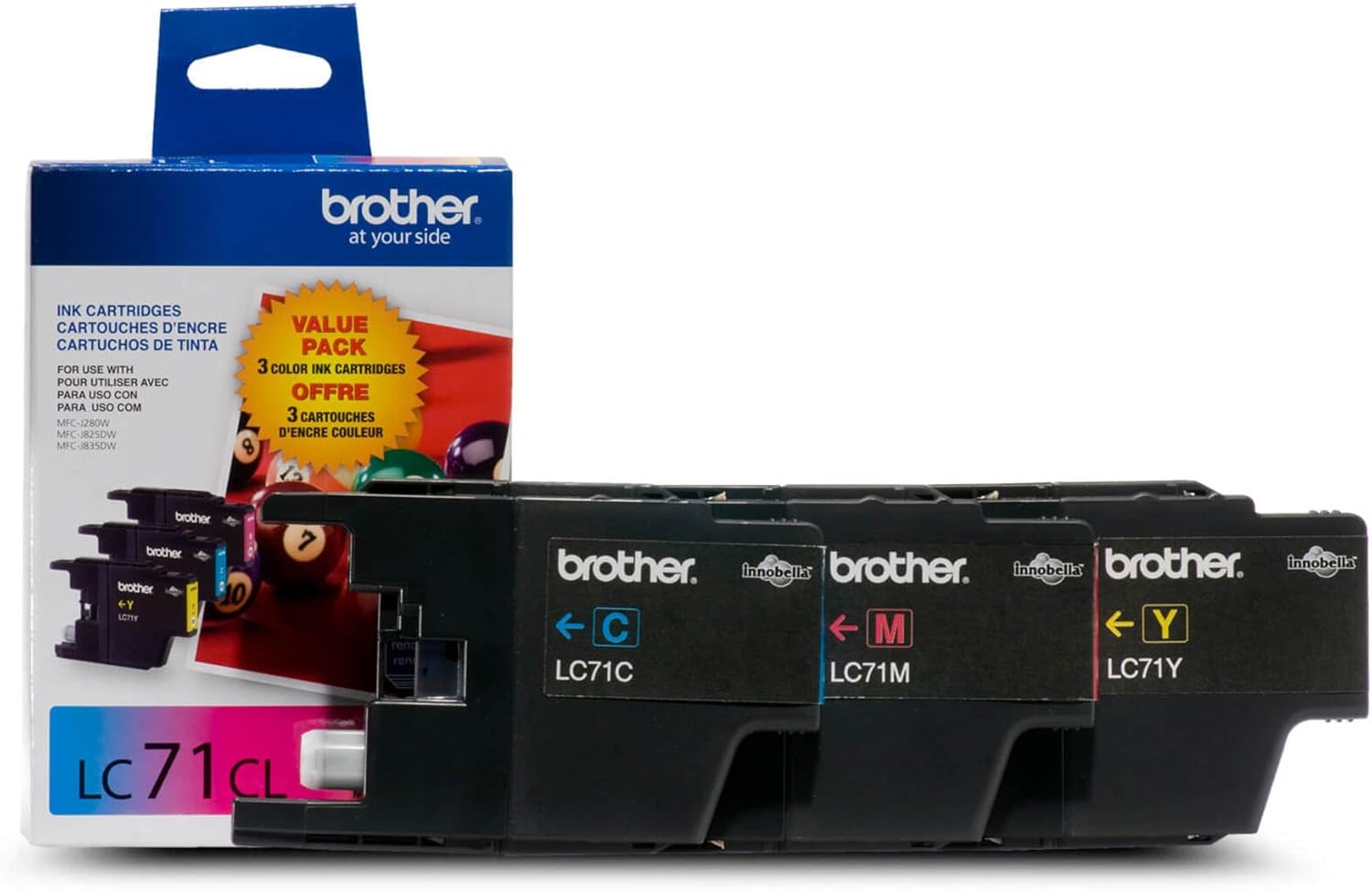 Vibrant Colors Trio: Brother LC71 Ink 3-Pack