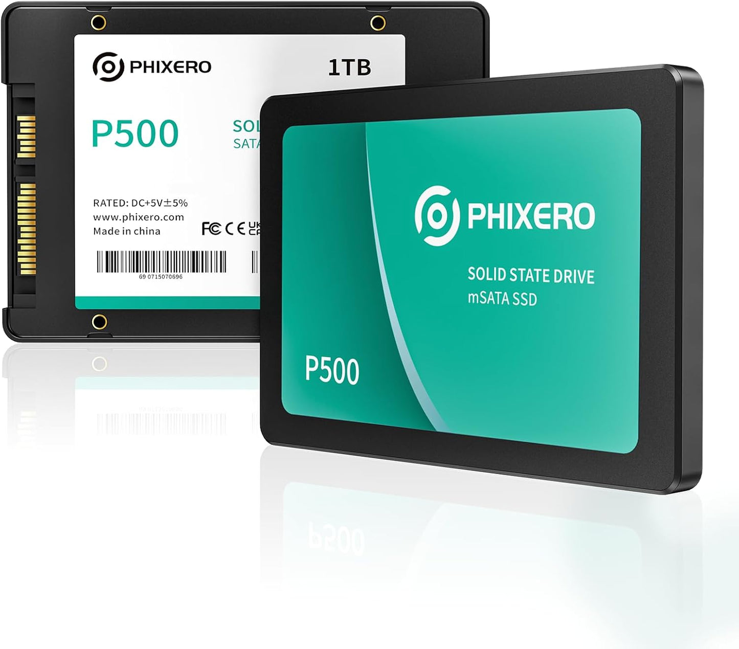 PHIXERO P500 1TB SSD for Laptop and Desktop PCs - Fast Performance
