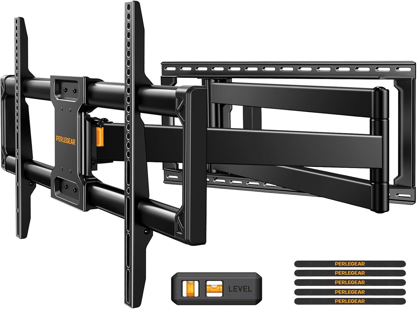 Perlegear Long Arm Full Motion TV Wall Mount for 42-90 Inch TVs