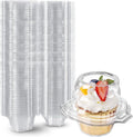 Individual Cupcake Containers Stackable Clear Deep Dome - 180 Pack