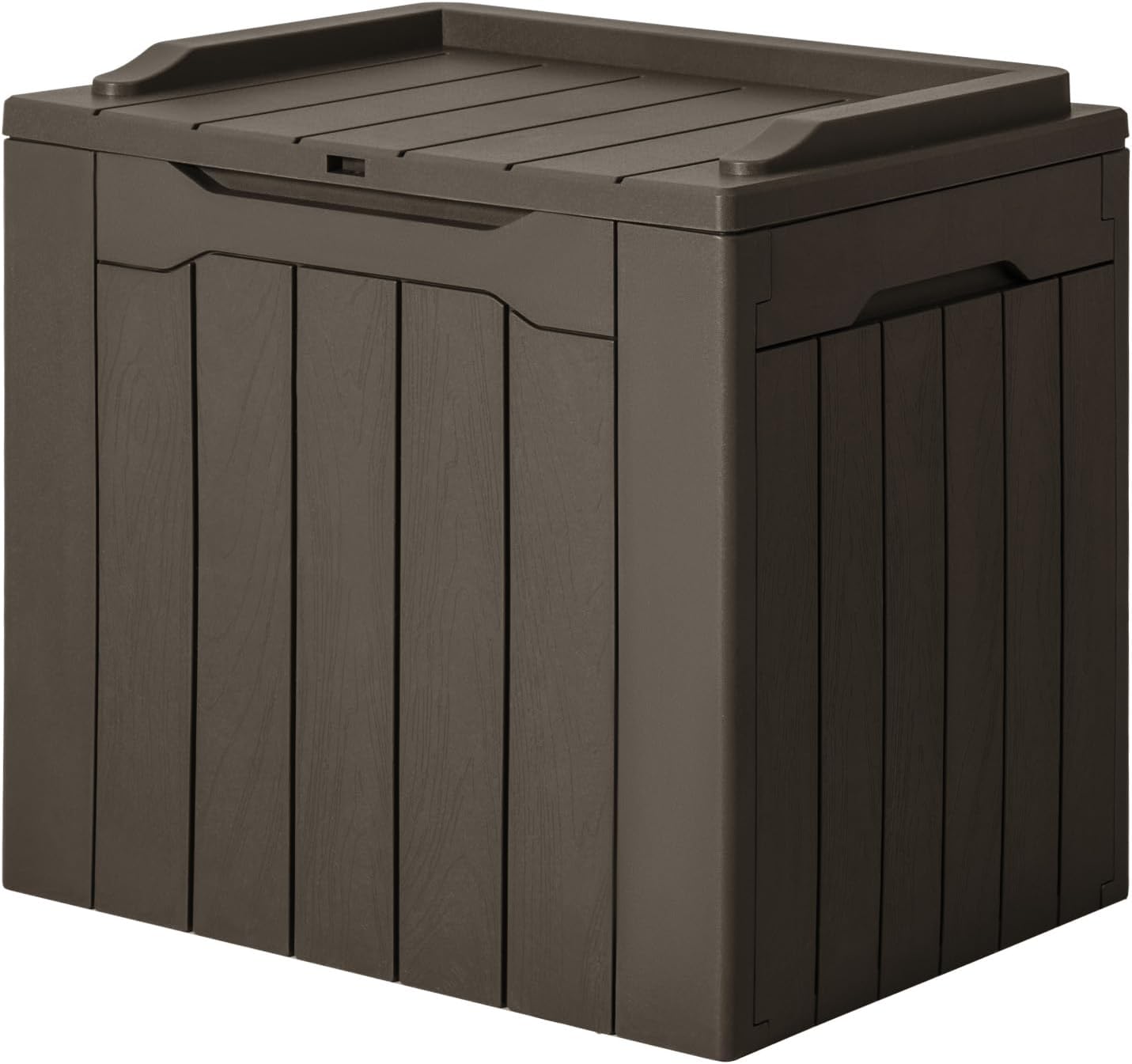 JUMMICO 31 Gallon Resin Deck Box for Outdoor Storage Solutions