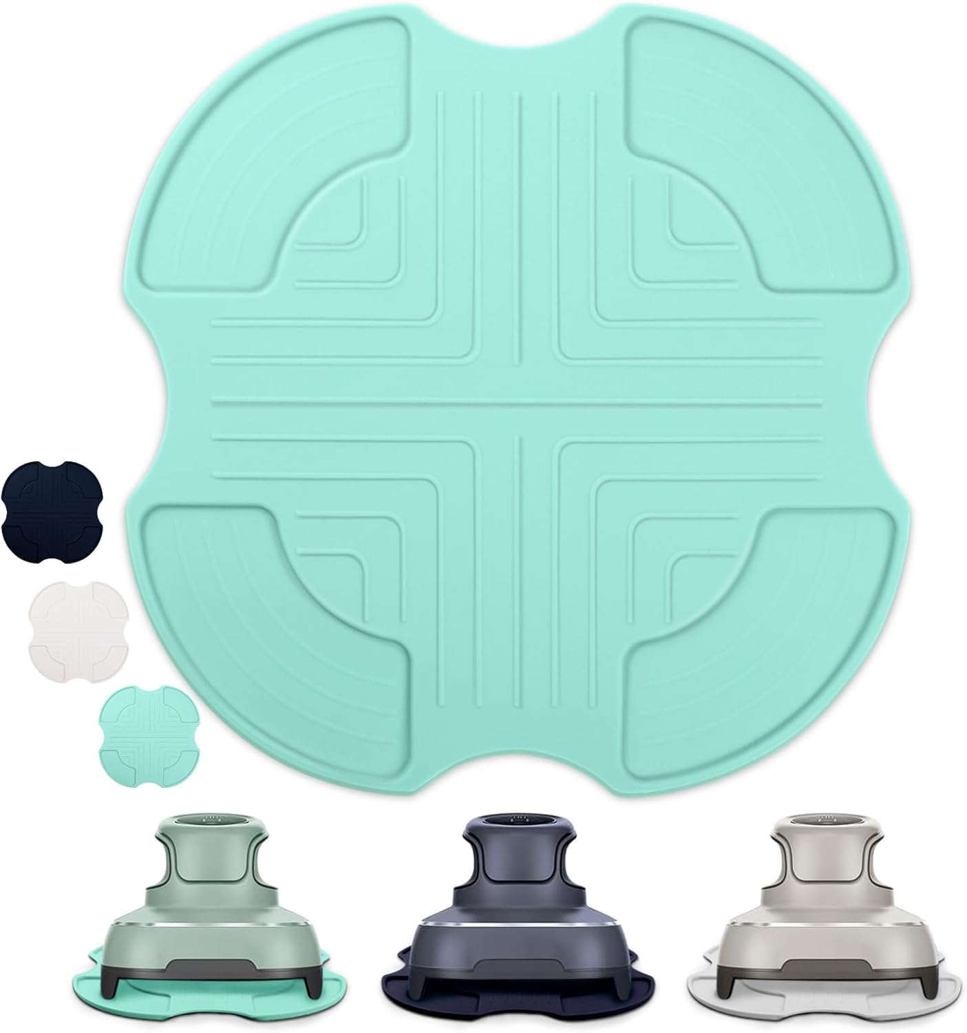 Ninja Crispi-Compatible Silicone Trivet: Heat-Resistant Green Mat
