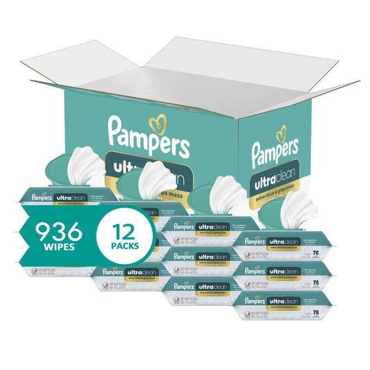 Pampers Ultra Clean Baby Wipes: Hypoallergenic & Plant-Based