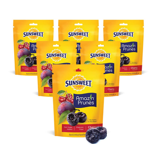 Sunsweet Amazin' Prunes Cherry Essence - Healthy Snack Option