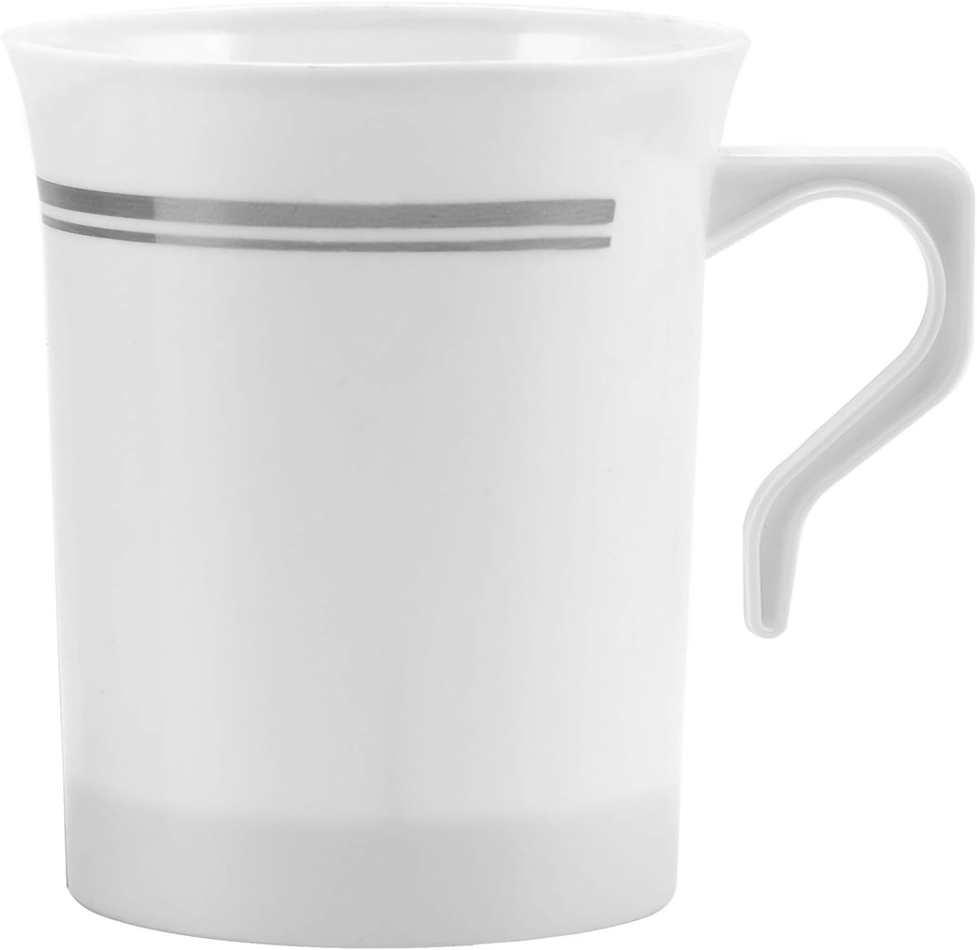 50-Pack Silver Trim Coffee Mugs