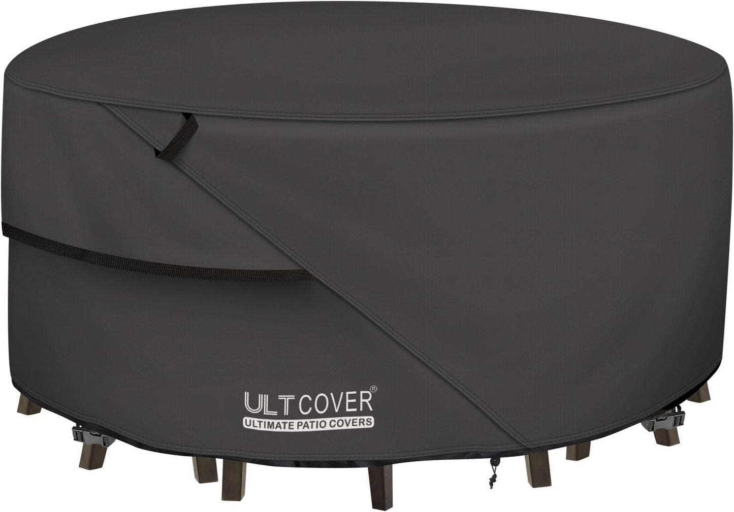 ULTCOVER Round Patio Furniture Cover - Waterproof Table Set 48 in