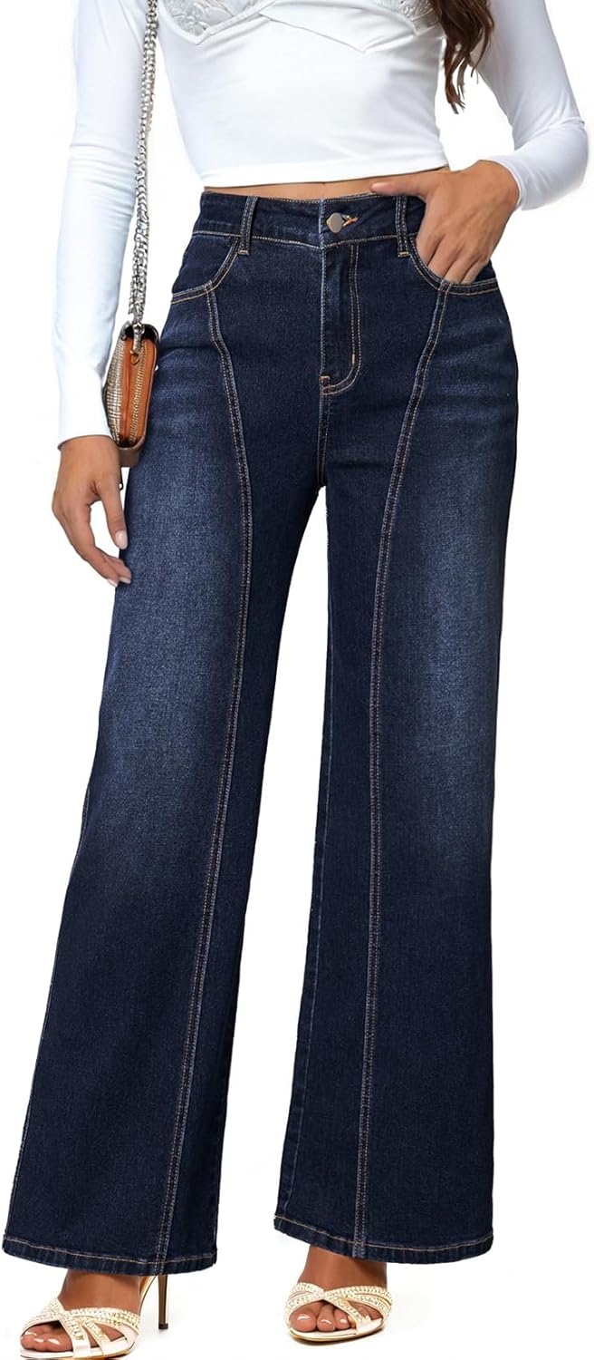 Dokotoo Womens High Rise Baggy Jeans for Casual Trendy Style