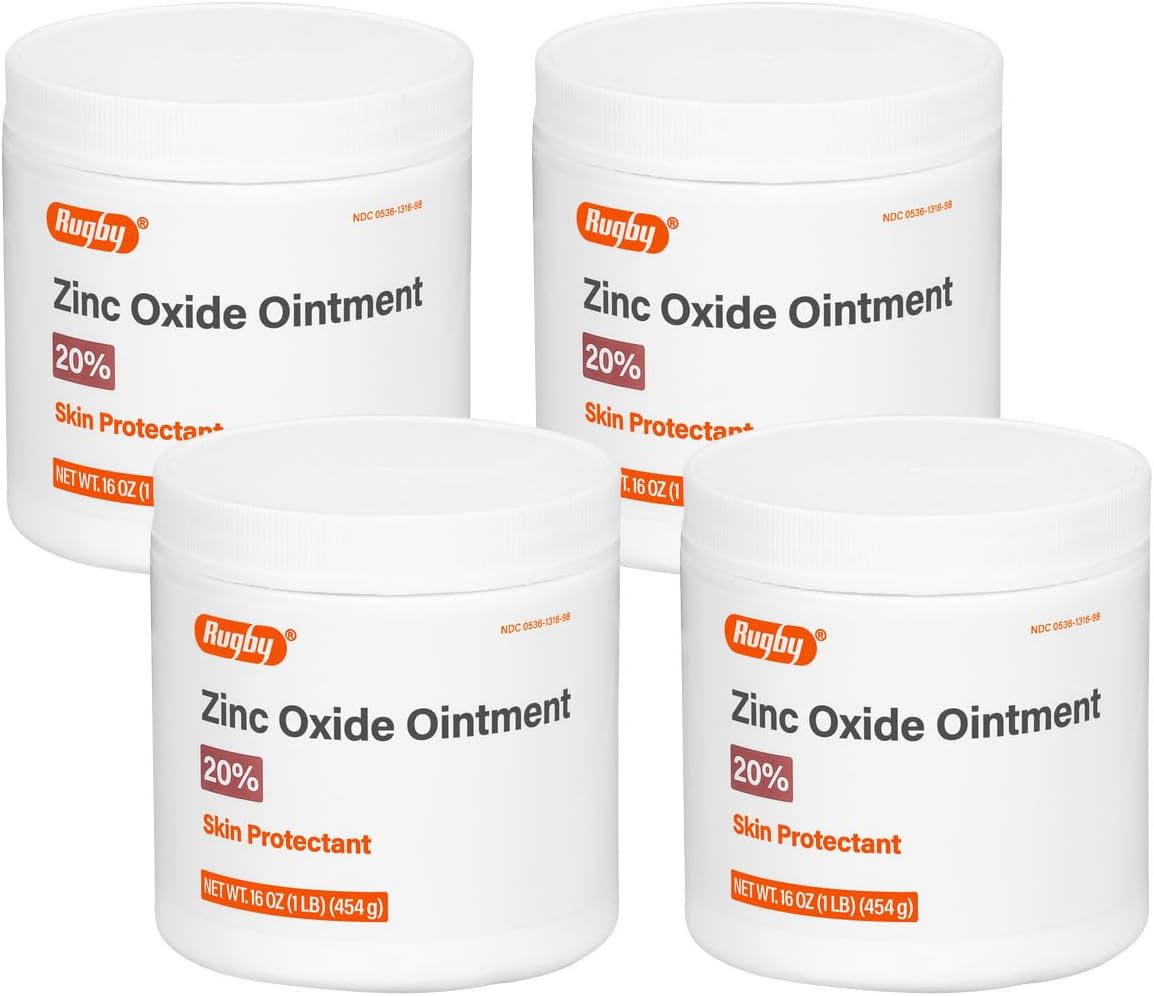 Rugby Zinc Oxide Ointment Skin Protectant - 20% - 16 Oz Pack