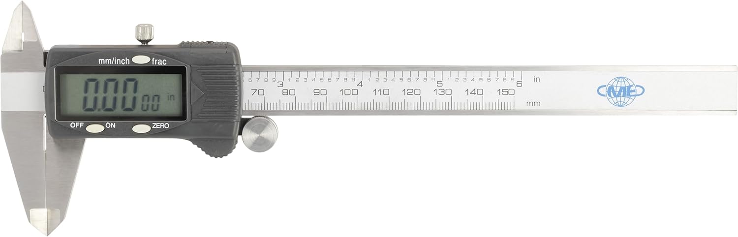 CME Digital Calipers with Fractional Display for Precision Measuring