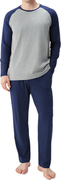 DAVID ARCHY Mens Pajamas Set - Soft Cotton Stretch Pajamas for Men
