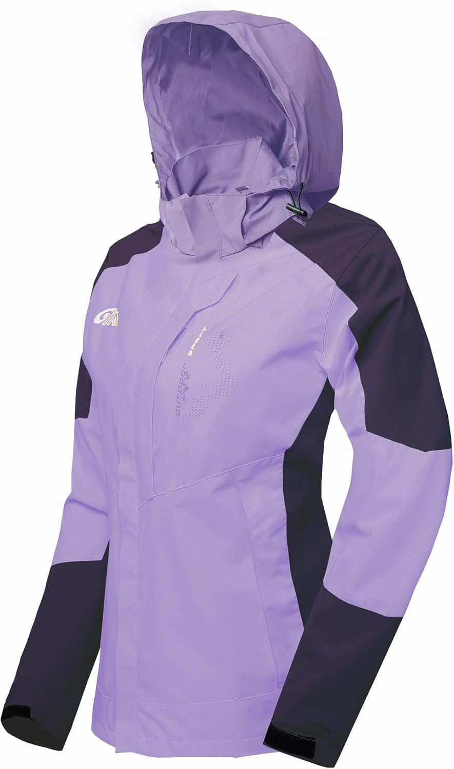 Women's Rain Jackets Waterproof Lightweight Windbreaker for Outdoors
