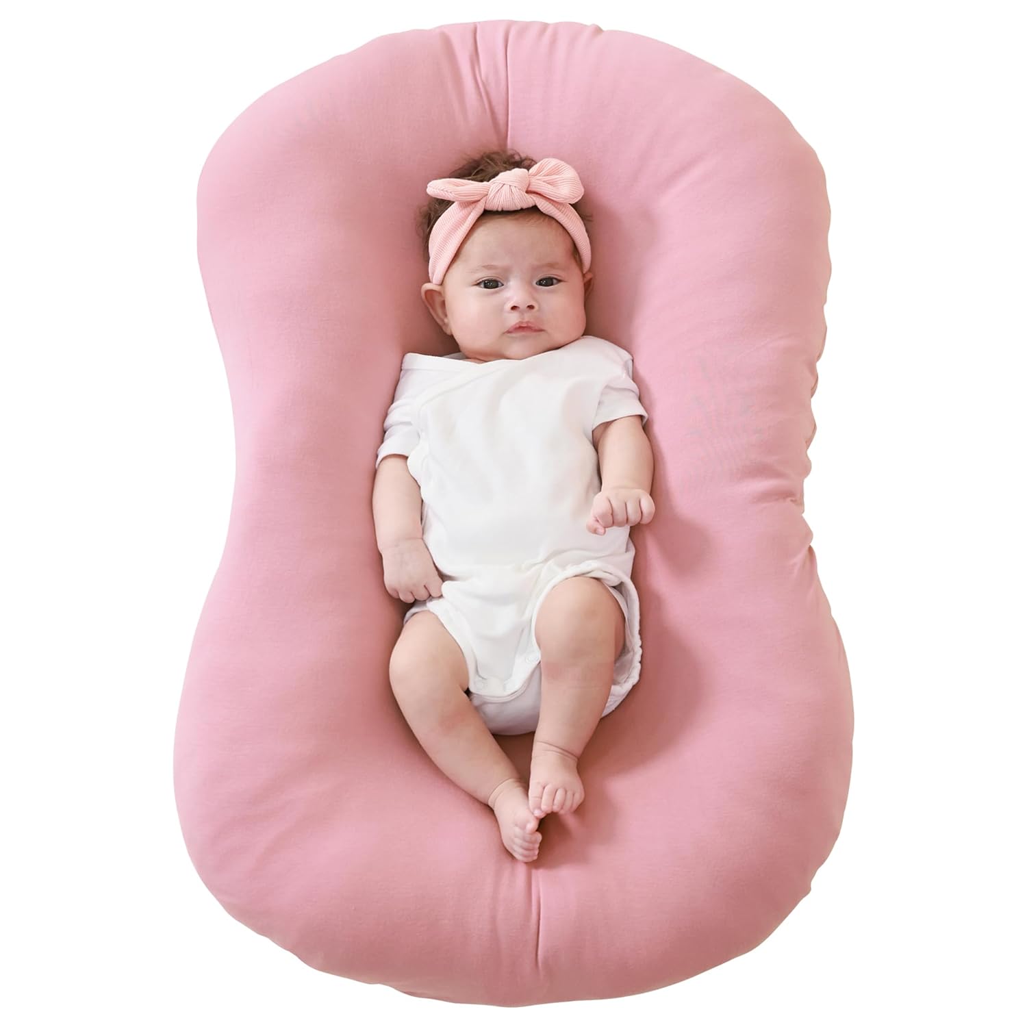 Soft Pink Bamboo Lounger Cover - Snuggle Me Compatible