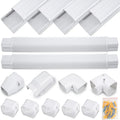 DWALE 4 17Ft PVC Line Set Cover Kit - Protects and Conceals for Mini Splits!