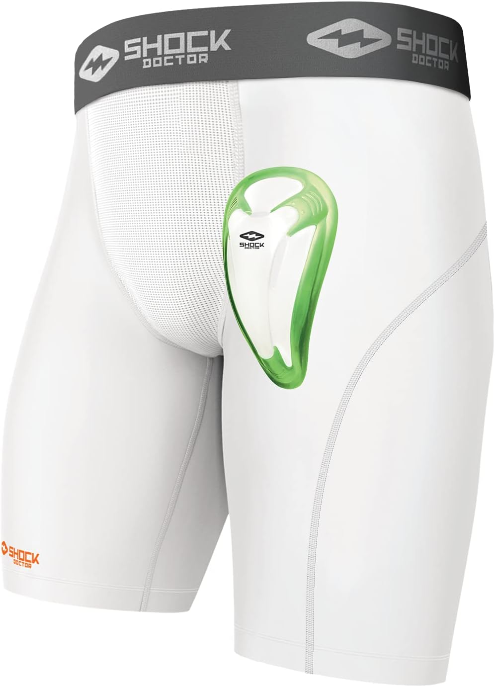 Shock Doctor Compression Shorts with Bio-Flex Cup for Youth