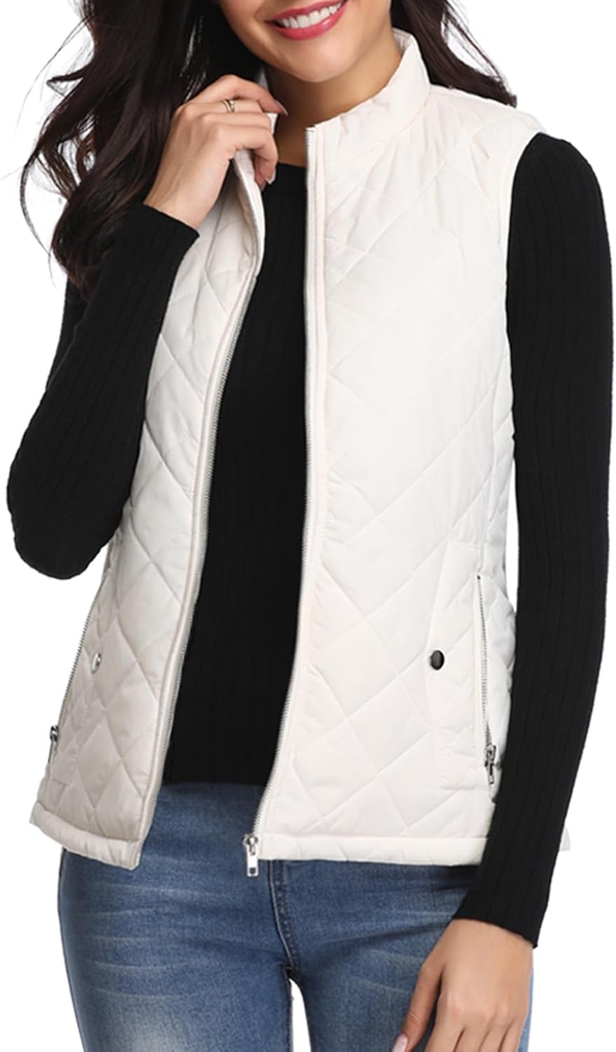 Fuinloth Women's Quilted Vest for Stylish and Functional Wear