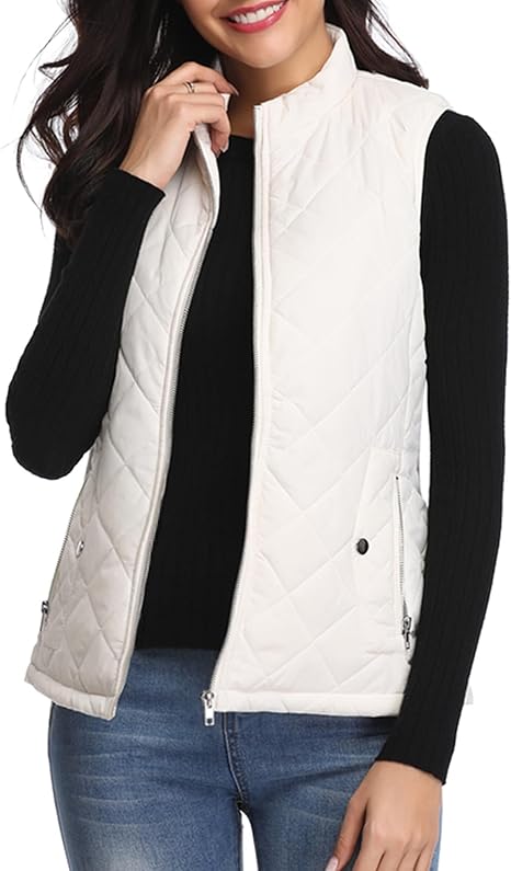 Fuinloth Women's Quilted Vest for Stylish Warmth and Comfort