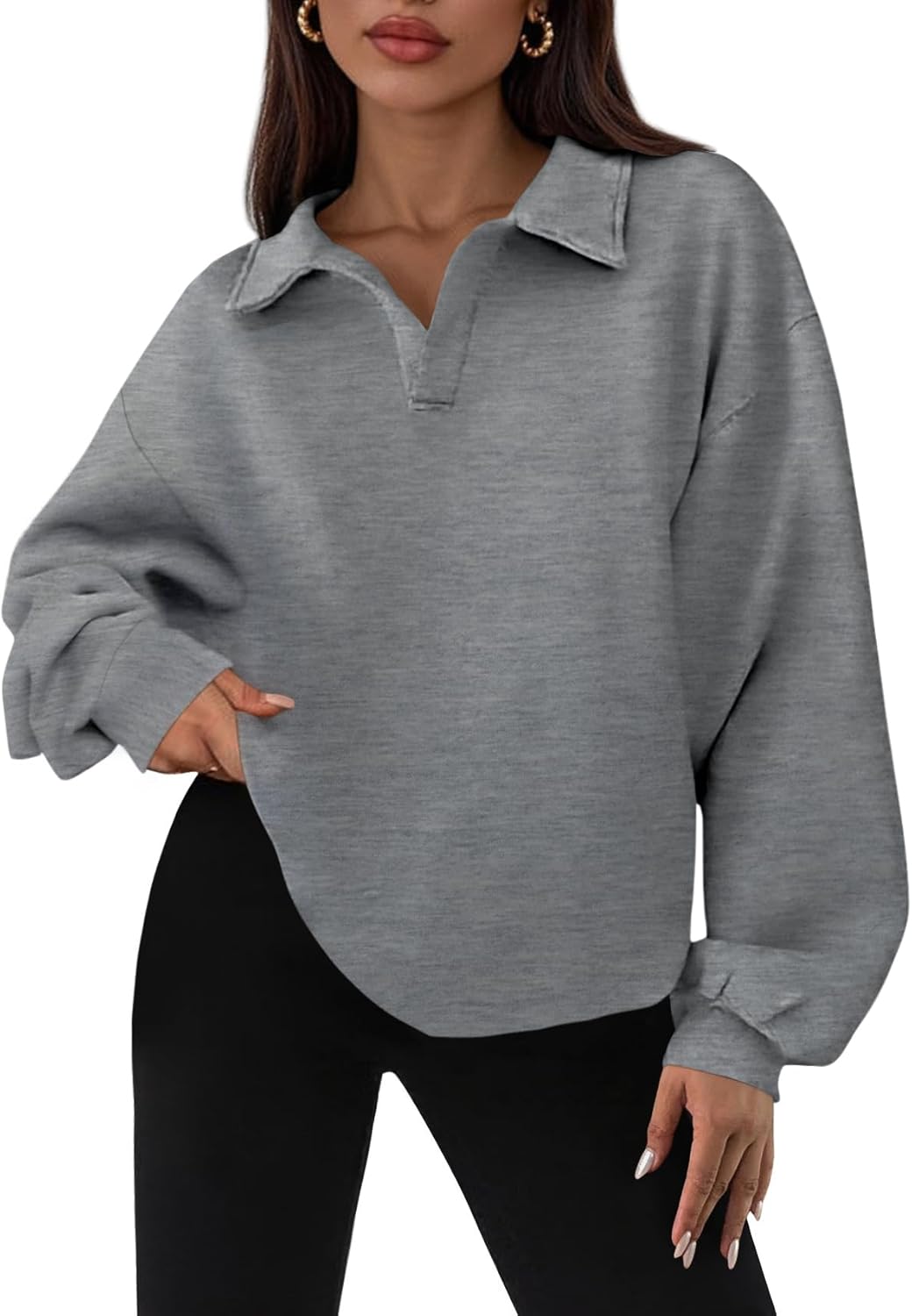 PRETTYGARDEN Oversized Sweatshirt for Women - Cozy Fall Fashion