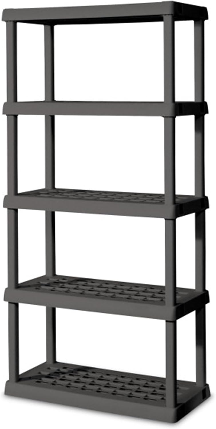 Heavy-Duty 5 Shelf Unit for Smart Organization in Home & Garage