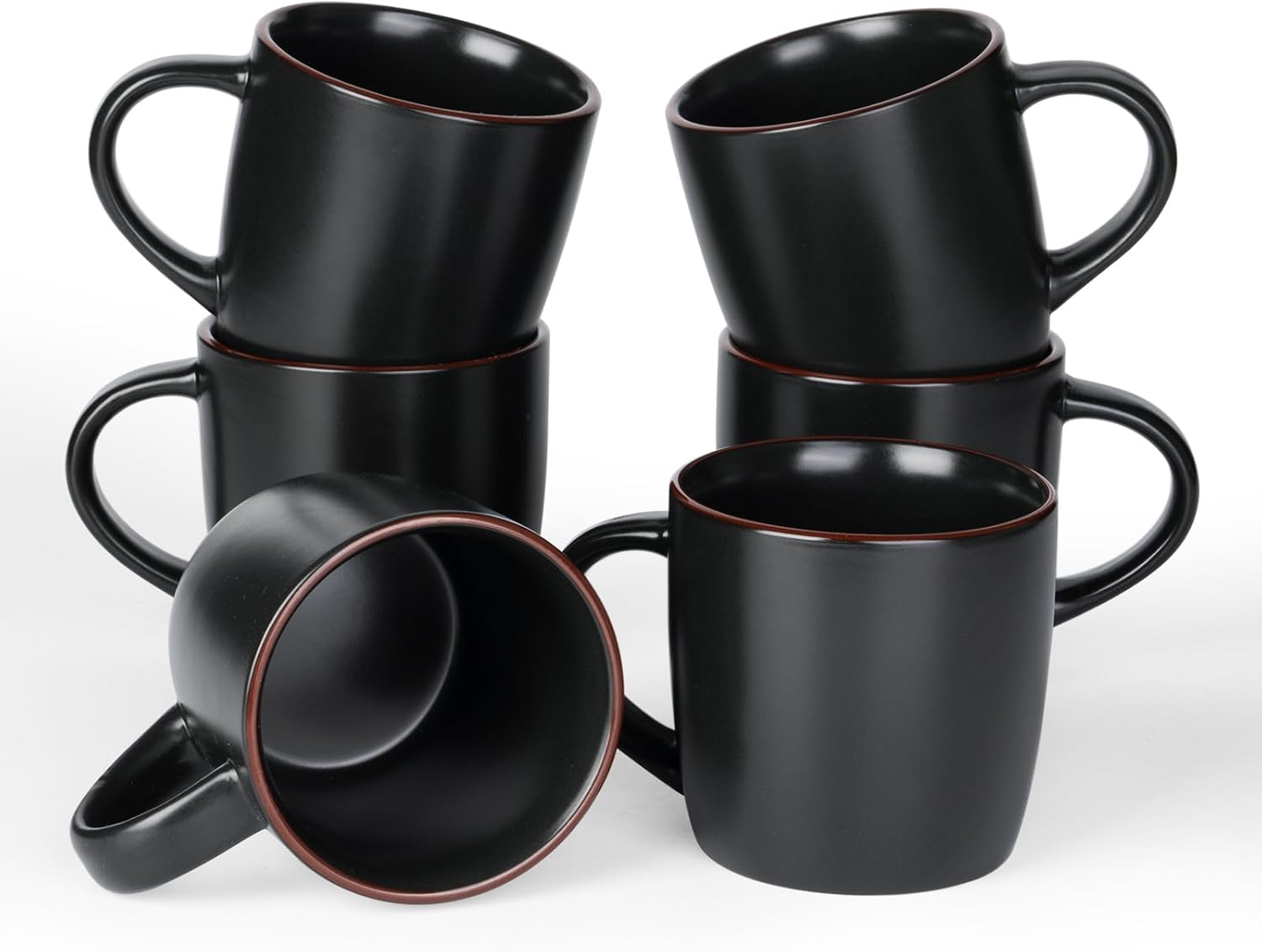Famiware Mercury Coffee Mugs Set of 6 for Latte and More