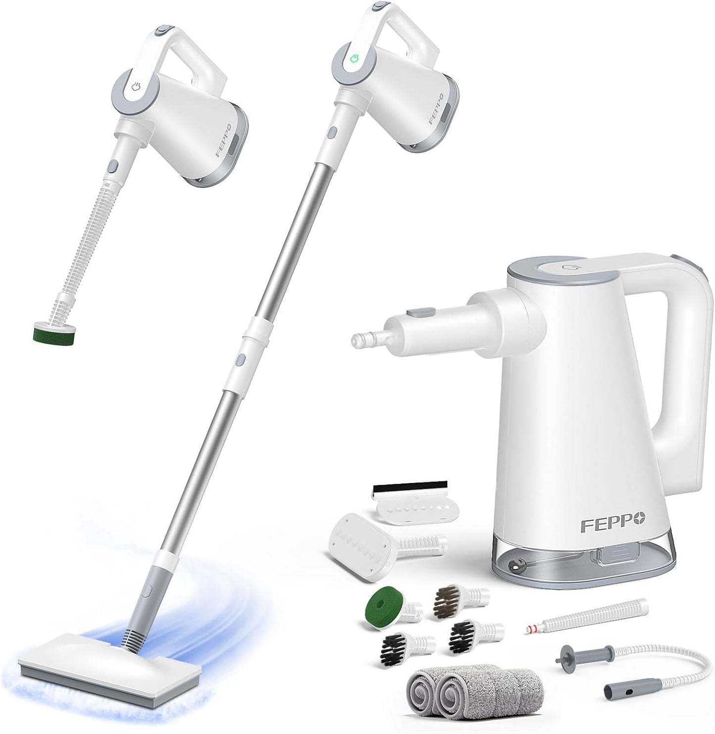 FEPPO Steam Mop & Handheld Cleaner for Home and Floor Cleaning