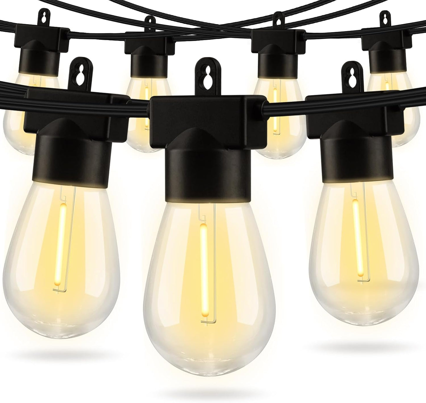 Aialun 96FT LED Outdoor String Lights for Patio and Garden