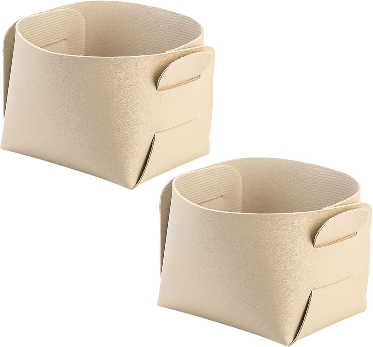 Foldable Cork Leather Desk Organizer Set - Stylish Storage Solution