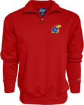 Blue 84 Men's Quarter Zip Sweatshirt Icon - Kansas Jayhawks Gear