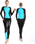 Mens Wetsuit Front Zip Full Body Wet Suit for Surfing - COPOZZ
