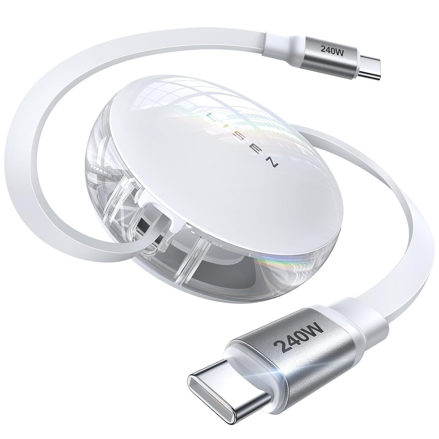 LISEN 240W Retractable USB C Fast Charger