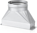Rectangular to Round Duct Transition 3-1/4 x 10 to 6in - Durable Vent