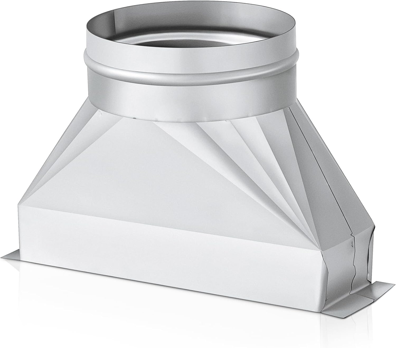 Tandefio 3-1/4in x 10in x 6in Galvanized Duct Transition Kit