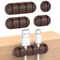 UNBREAKcable Cable Holder Clips 5-Pack - Adjustable Silicone Cord