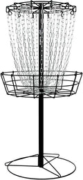 MVP Disc Sports Black Hole Practice 24-Chain Disc Golf Basket