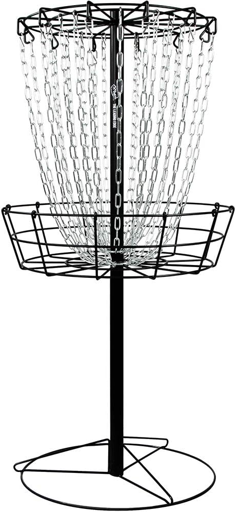 Portable Disc Golf Basket for 24-Chain Practice