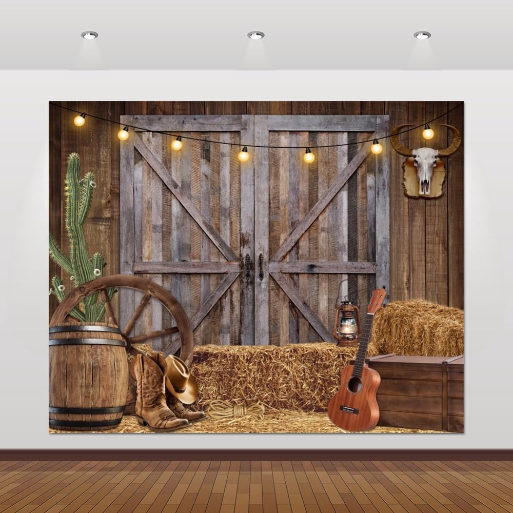 Chloroplastid Western Cowboy Backdrop for Wild West Parties