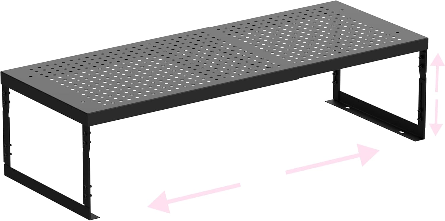 Stackable Expandable Metal Shelf Organizer for Any Space